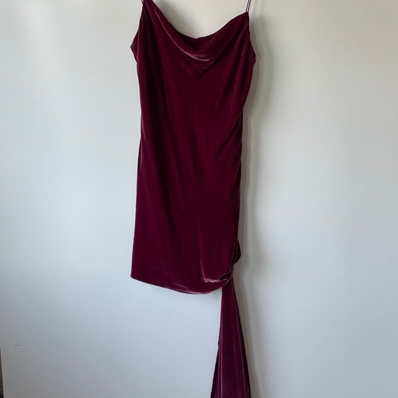 Cinq a Sept Velvet Ryder Dress Gooseberry 8 - Picture 5 of 9